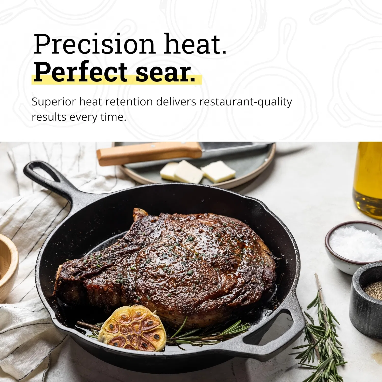 Seasoned Cast Iron Skillet Spec 4