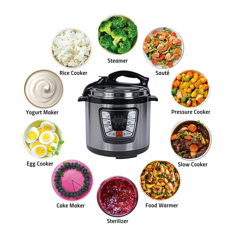 Factory-Price Smart Home Kitchen Appliance Set Electric Pressure Cooker with LED Display