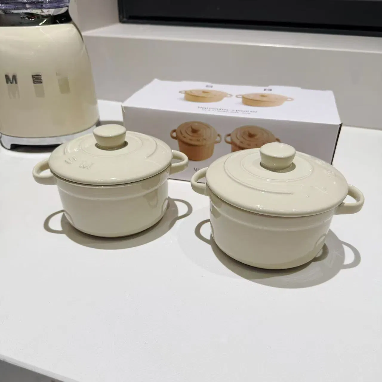 Household Ceramic Soup Pot Soup-Making Small Saucepan