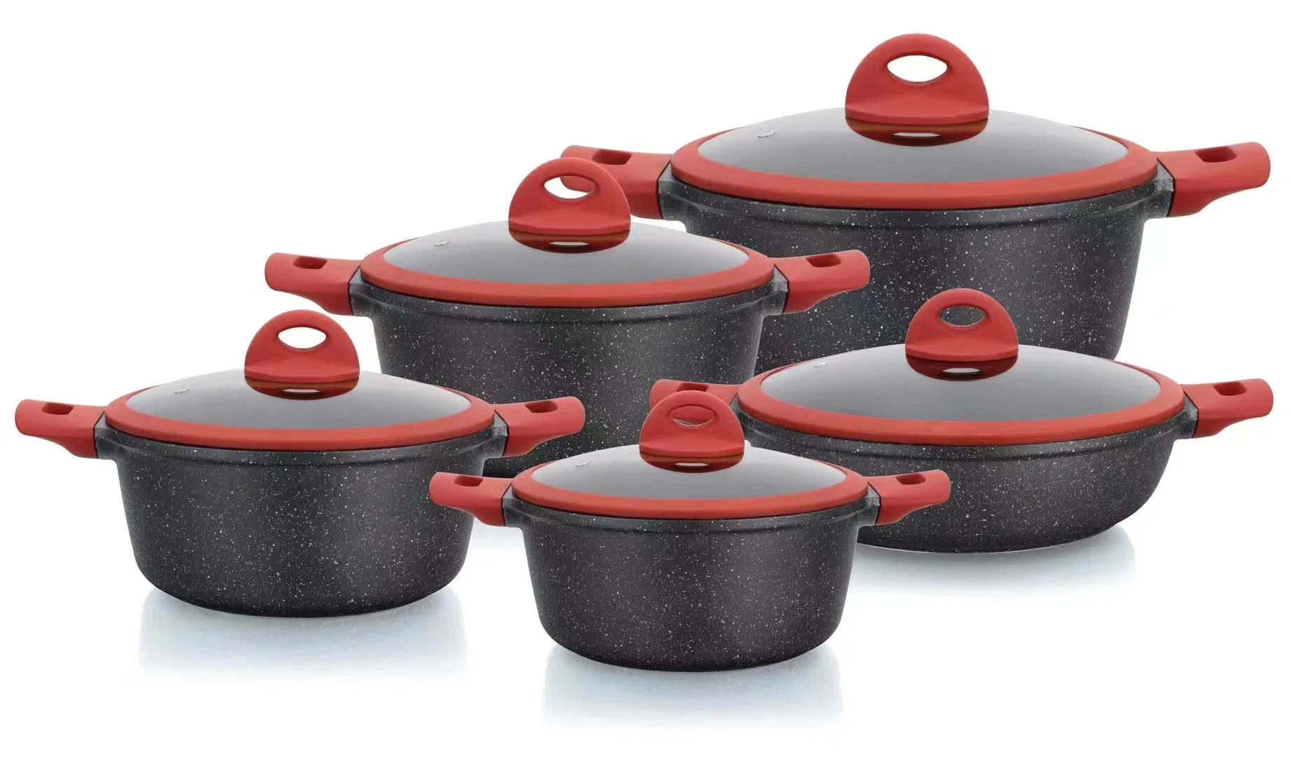 H. K Granite Cookware Set Dessini H. K Granite Set Bmn Cookware Bmn Pots Sets Die-Cast Granite Cookware Set Wholesale Price