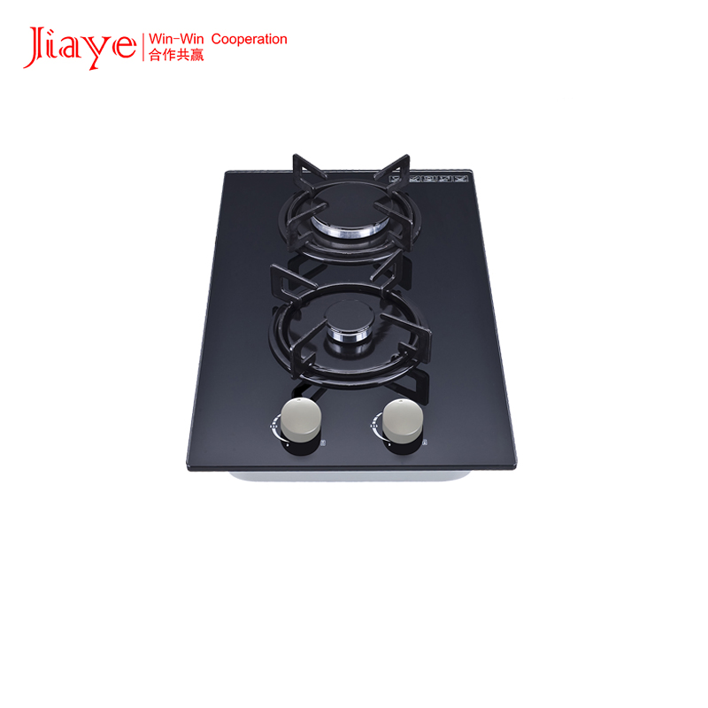 Kitchen Appliance Smart Tempered Glass 2 Burner Built-in Gas Hob