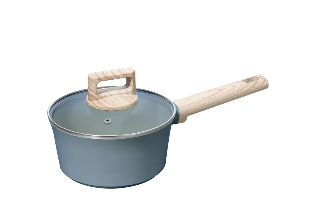Blue Aluminium Cookware Set Factory Kitchen Ware Ceramic Stainless Steel Glass Utensil