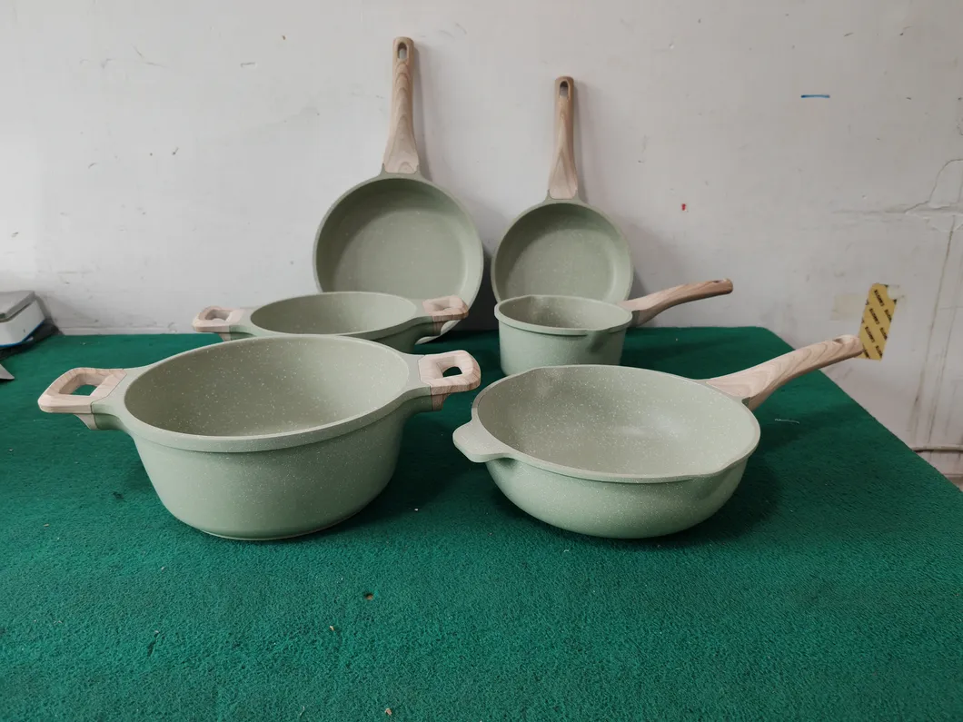 Cookware Set Casserole Fry Sauce Pan Granite Ceramic Modern Durable Kitchen Cooking