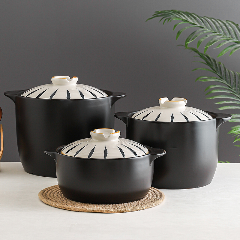 Warehouse Cheap Price Ceramic Cooking Pot Cookware Set Casseroles and Pots