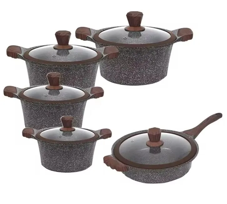 Ceramic Cooking Pot Non Stick Frying Pan Aluminum Cooking Pots Cookware Wholesale Sets of Pots