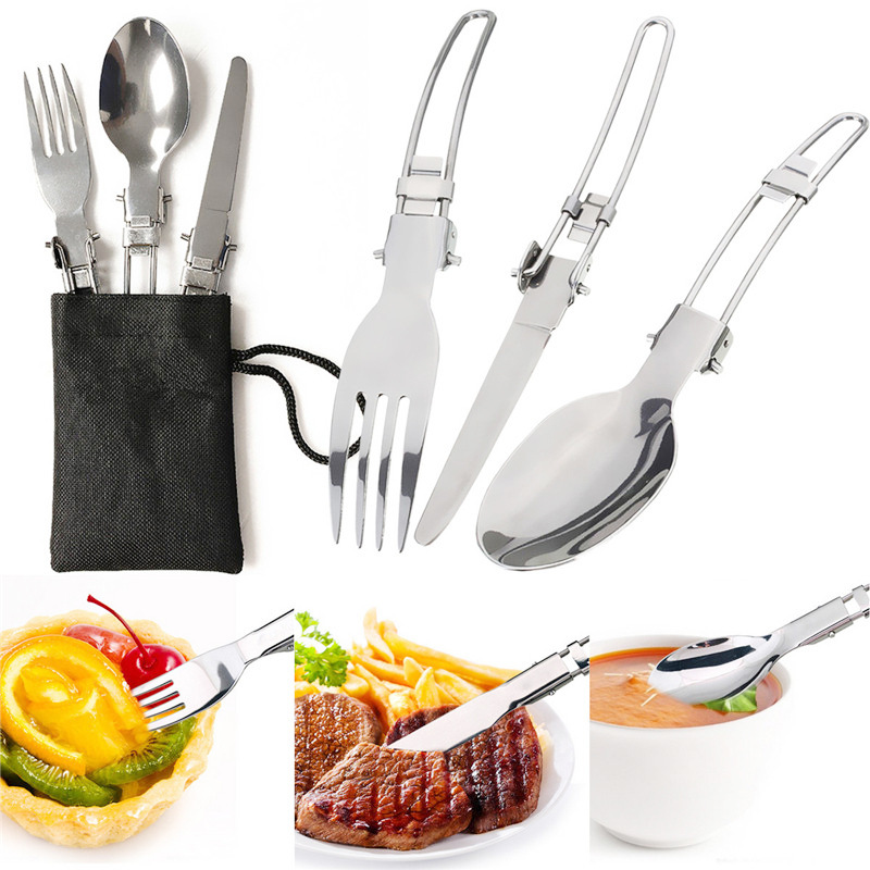 Outdoor Camping Cookware Set for 2-3 People with Folding Design Travel-Friendly Teapot Combination