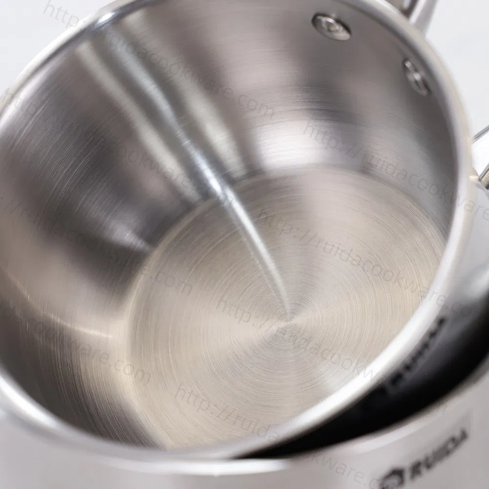 Factory Dishwasher Safe 4PCS Stainless Steel Saucepan Cookware