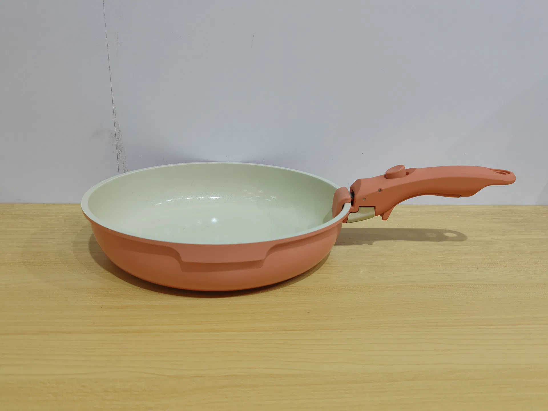 Pink Detachable Ceramic Frypan Nonstick Removable Kitchen Cooking Pot Saucepan Cookware Set