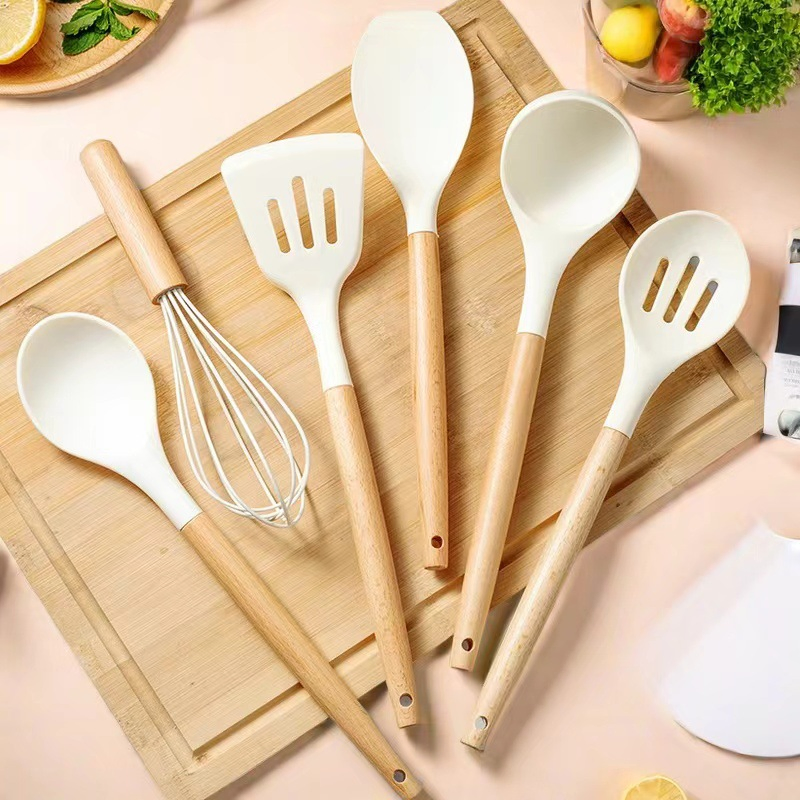 Hot Sale Kitchen Accessories Tools Heat Resistance 12 PCS Silicone Kitchen Cooking Utensils Set