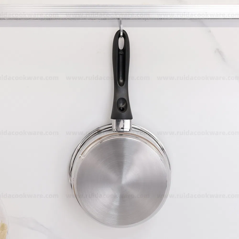 Houseware Kitchenware Saucepan Pan Stainless Steel Cookware Set with Bakelite Handle