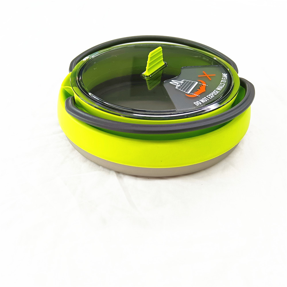 Environmentally Friendly Outdoor Camping Cookware Set Easy to Carry Folding Kettle Boiling Kettle Camping Portable Tableware
