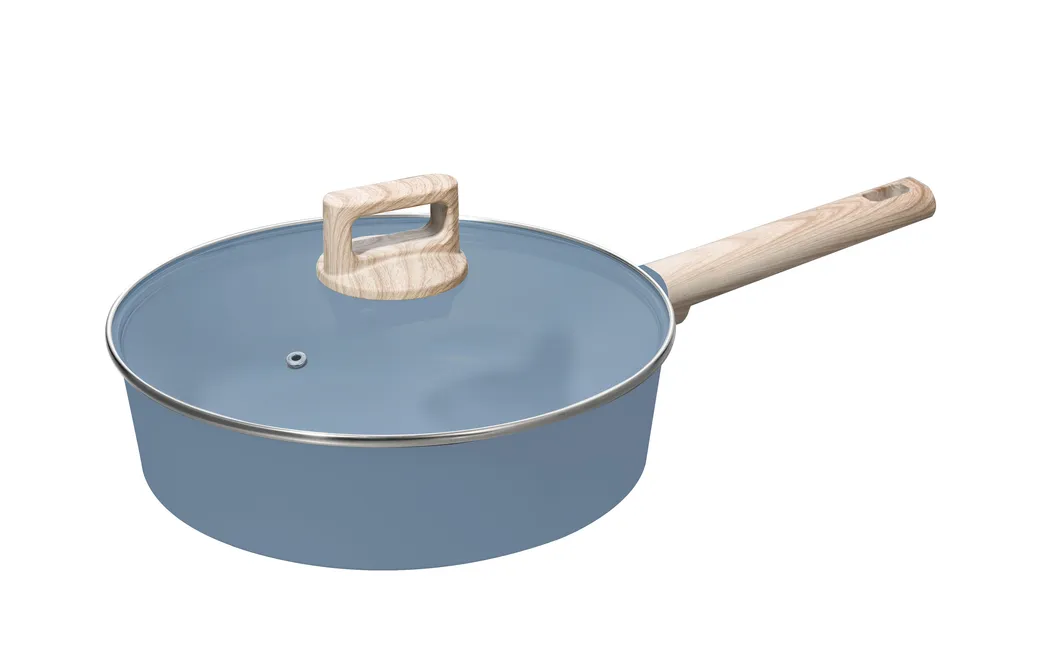 Blue Aluminium Cookware Set Factory Kitchen Ware Ceramic Stainless Steel Glass Utensil