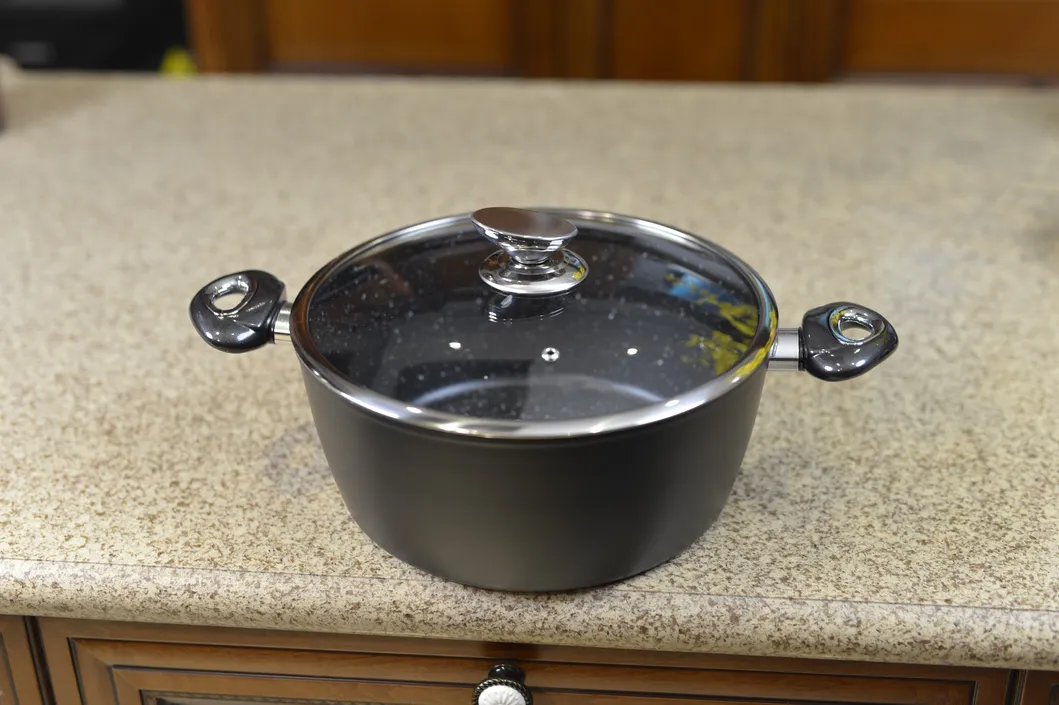 High Quality Forged Aluminum Soup Pot Sautepan Milk Pot Kitchen Cookware Set with Induction Bottom