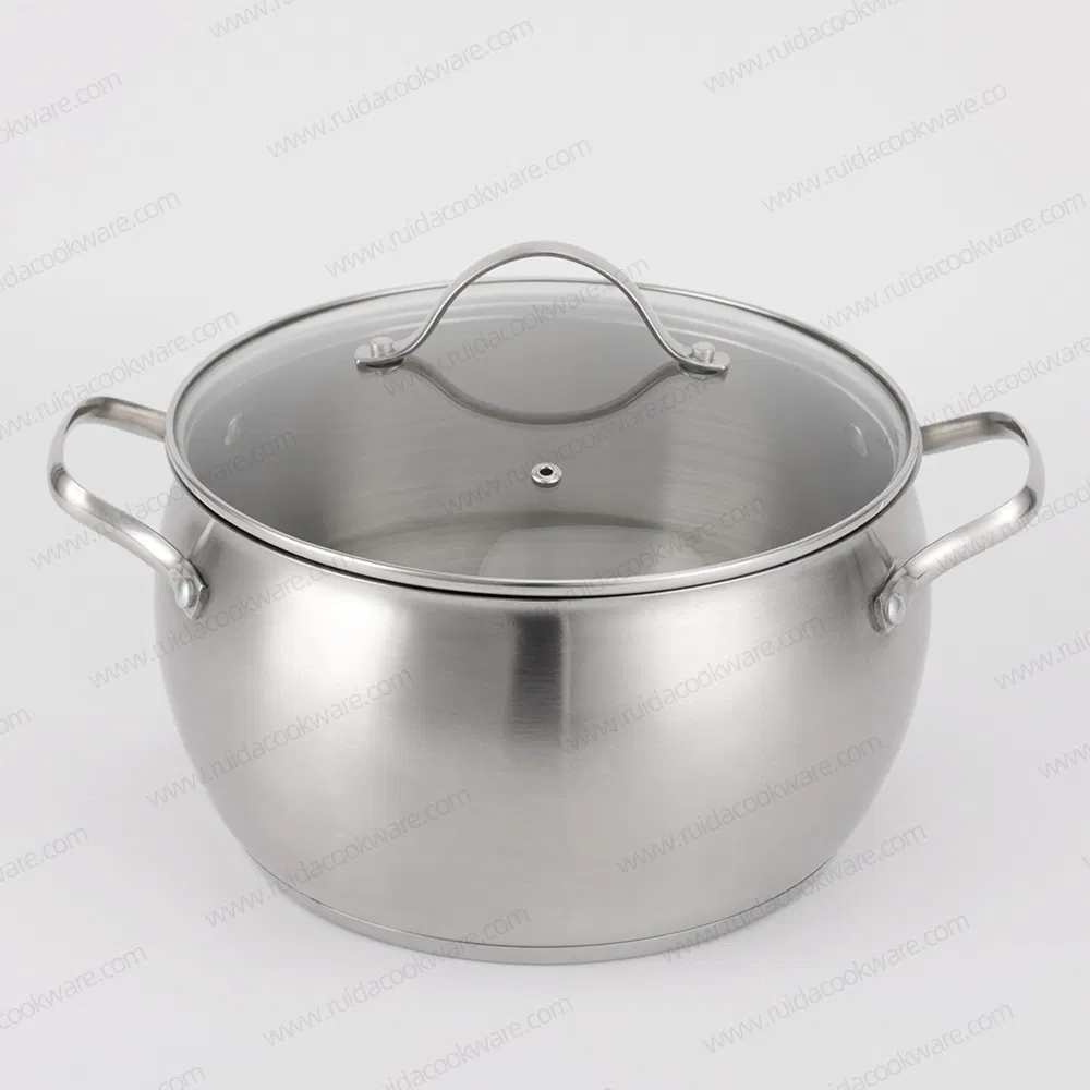 Kitchen Cooker G Shape Lid Induction Base Cookware Set with Frypan