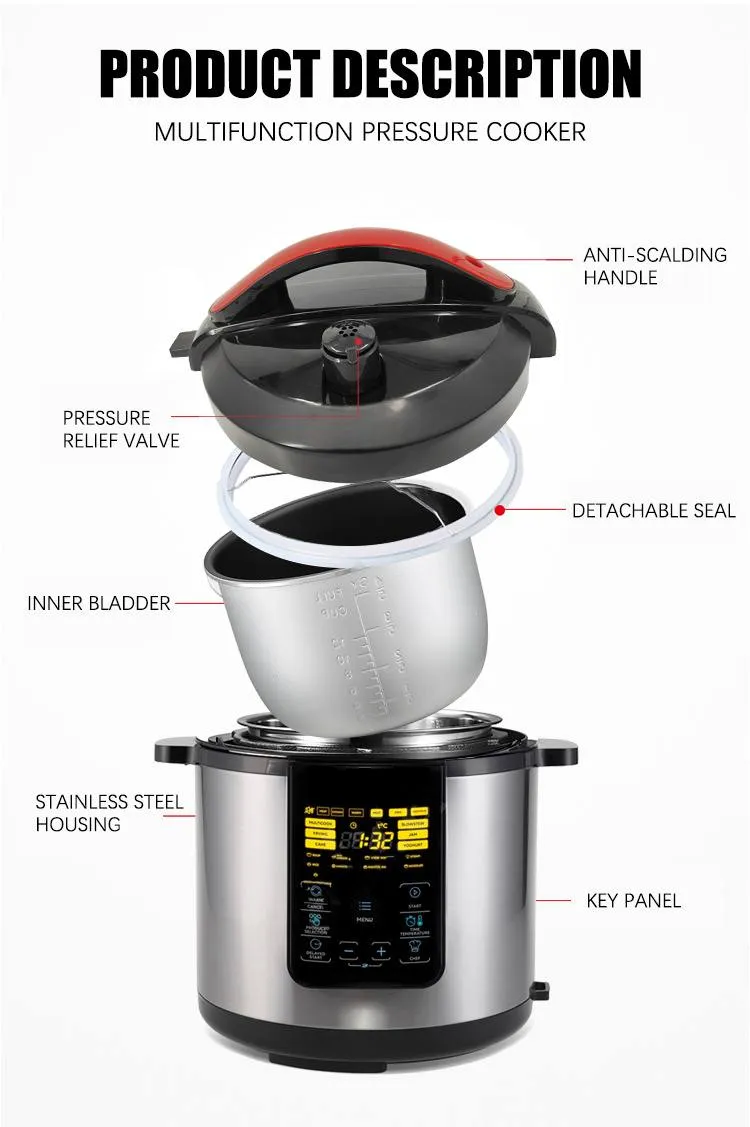 Easy Clean HP01 Smart Electric Pressure Cooker Design