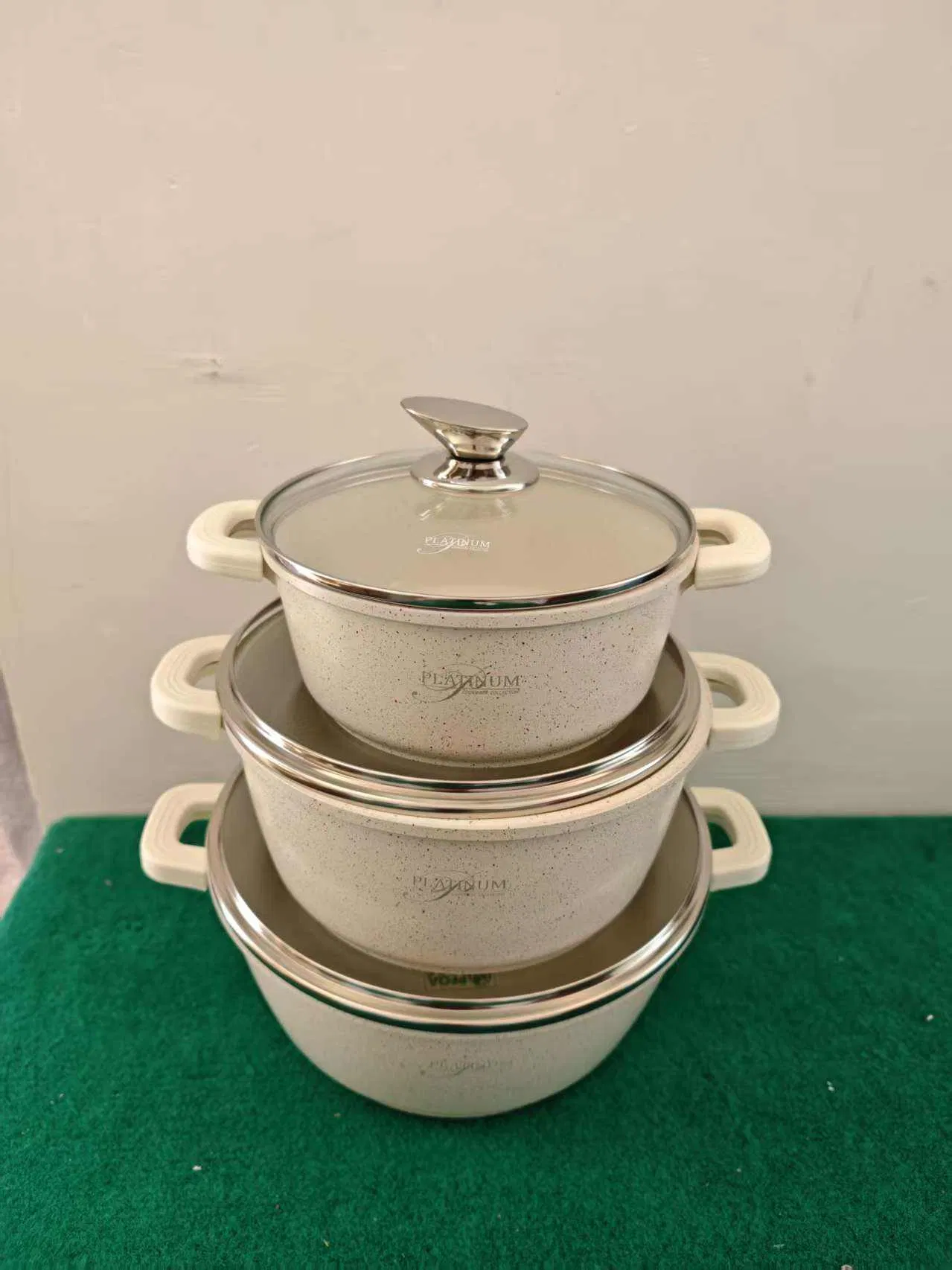 Factory Marble Modern Kitchen Ware Cookware Set Casserole Aluminium Fry Pan Ceramic