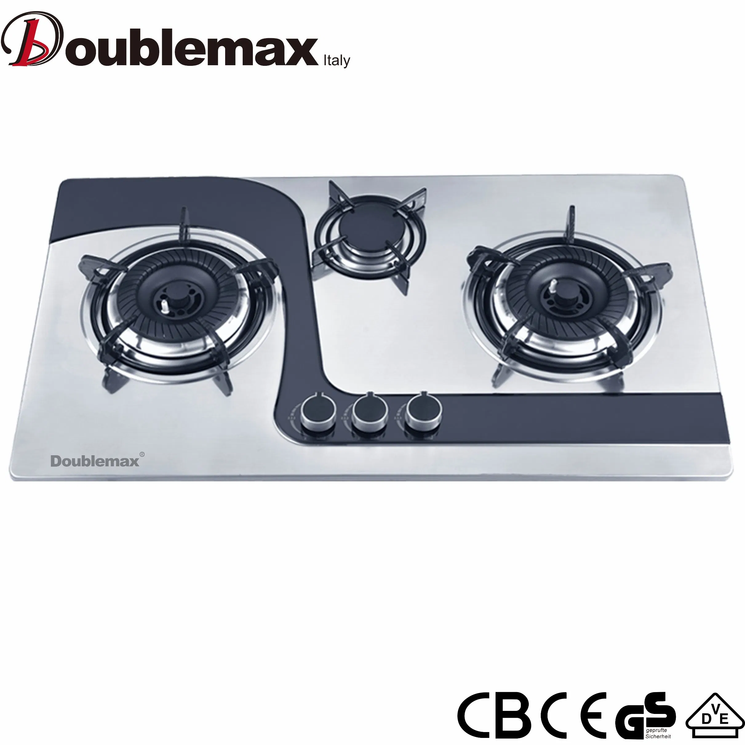 Smart Kitchen Appliance Built in Stainless Steel 3 Burner Gas Stove