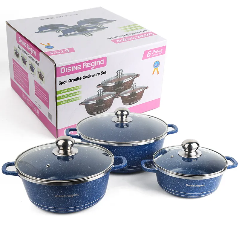 Granite Cookware Set Cooking Pot Sets Non-Stick Structure