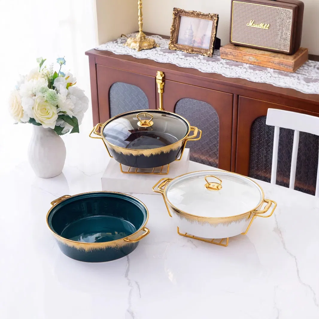 Rectangular Porcelain Casserole Trays Ceramics Chafers, and Buffet Sets Mi29697