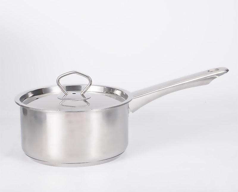 15-Piece Stainless Steel Cookware Set Stay-Cool Handle Kitchen Cooking Pan Pots and Pans Nontoxic Metalpot Set