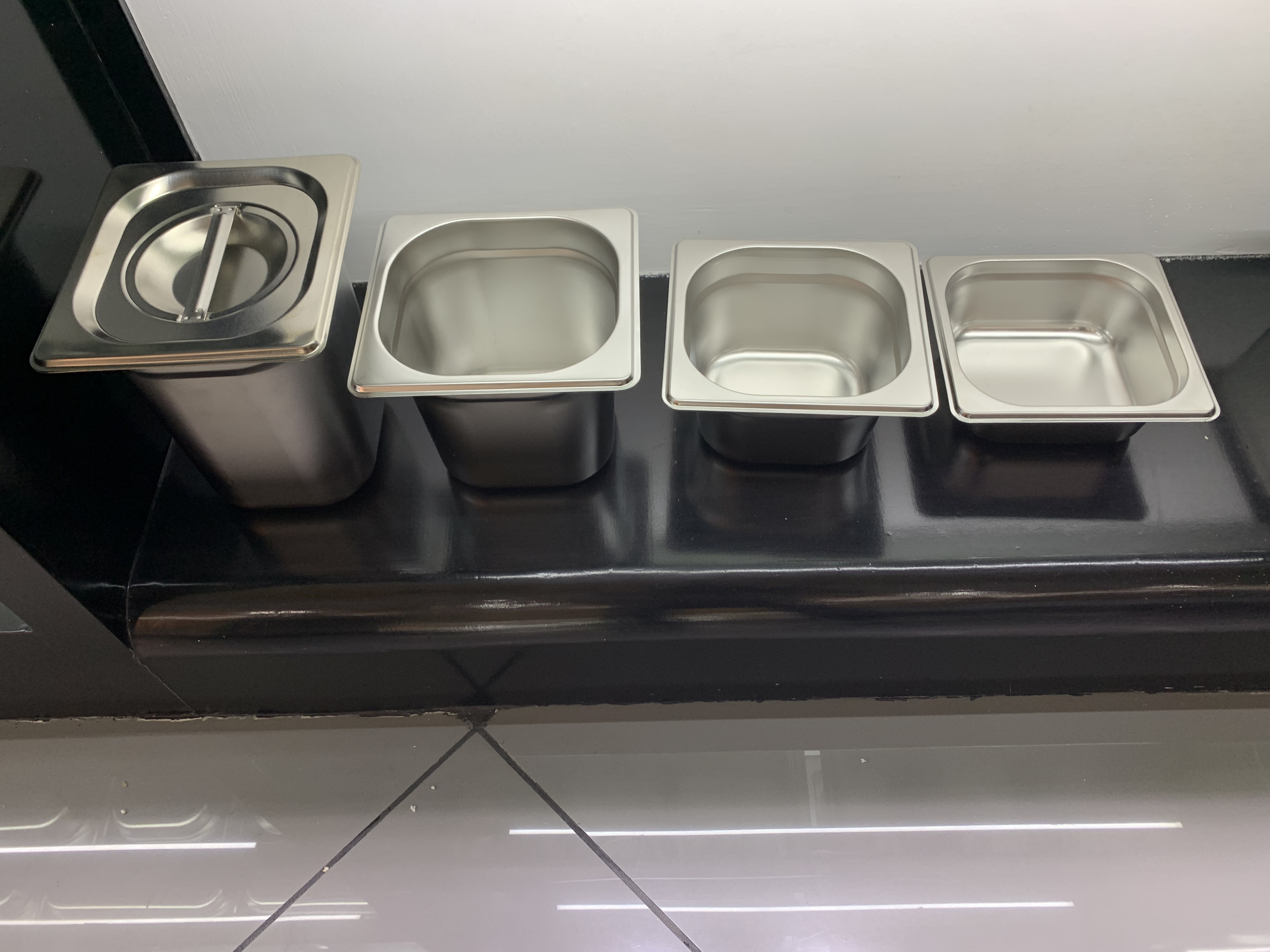 Stainless Steel Gastronorm GN Pan 1/6 For Chiller &amp; Bain Marie - Rust-proof Hotel Pan For Combi Oven Restaurant Kitchen Supply