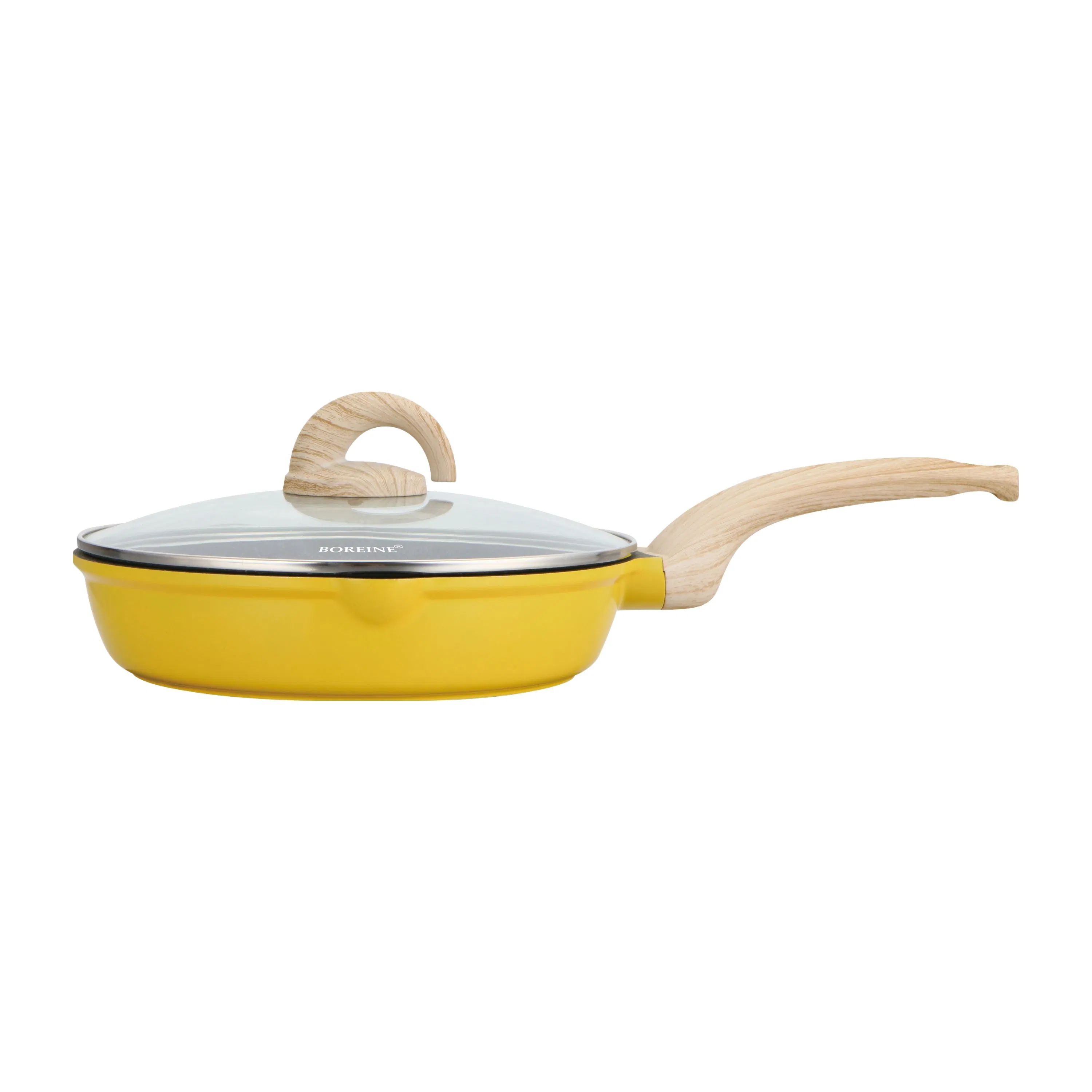 Factory Aluminium Cookware Set Casserole Fry Sauce Pan Granite Ceramic Kitchen Cooking