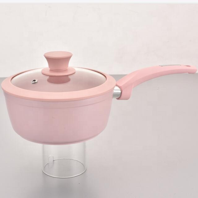 Factory Price Aluminum Ceramic Coated Colorful Casseroles and Frying Pan Set