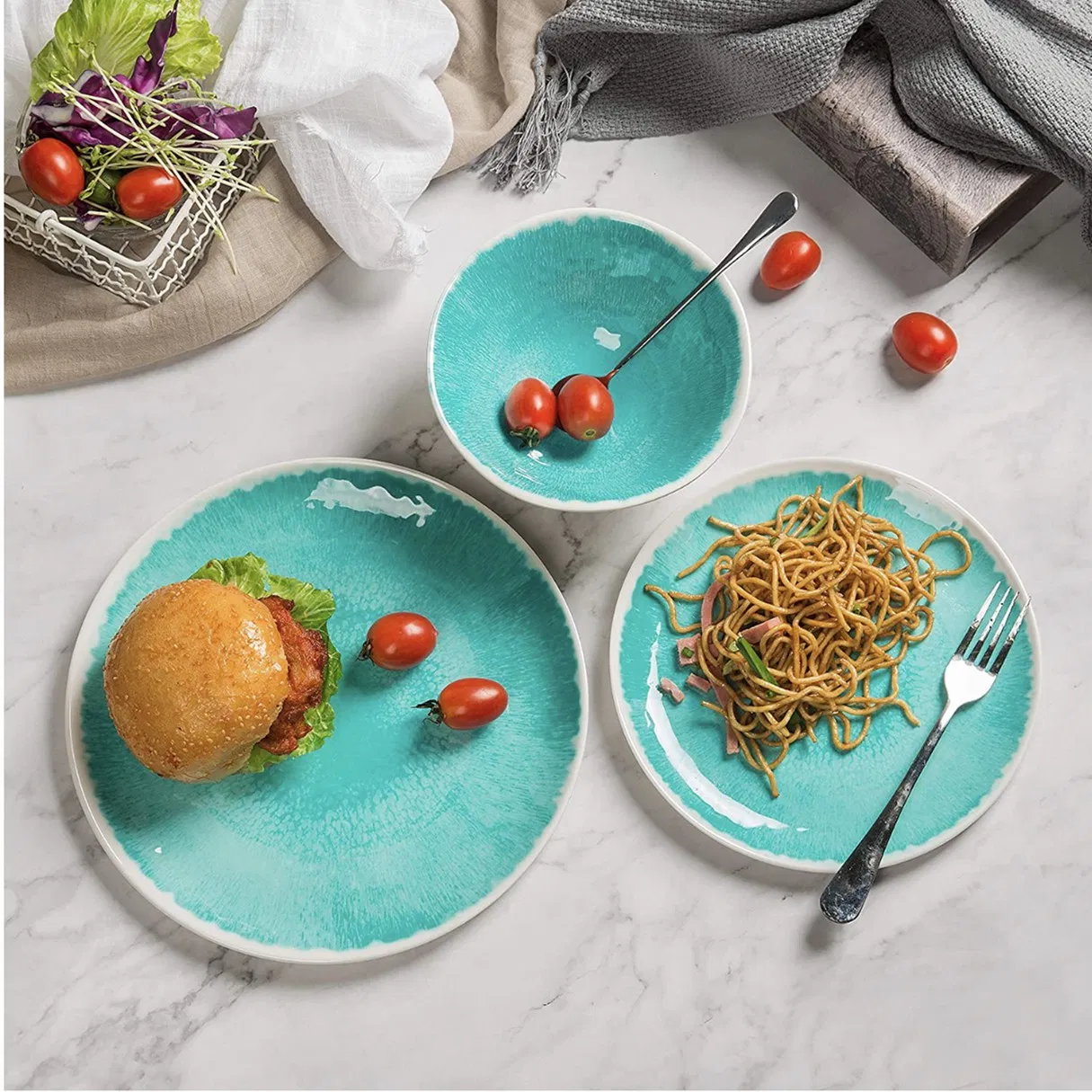 Factory Supply Customized Cookware Melamine Dinnerware Set Vajilla De Melamina