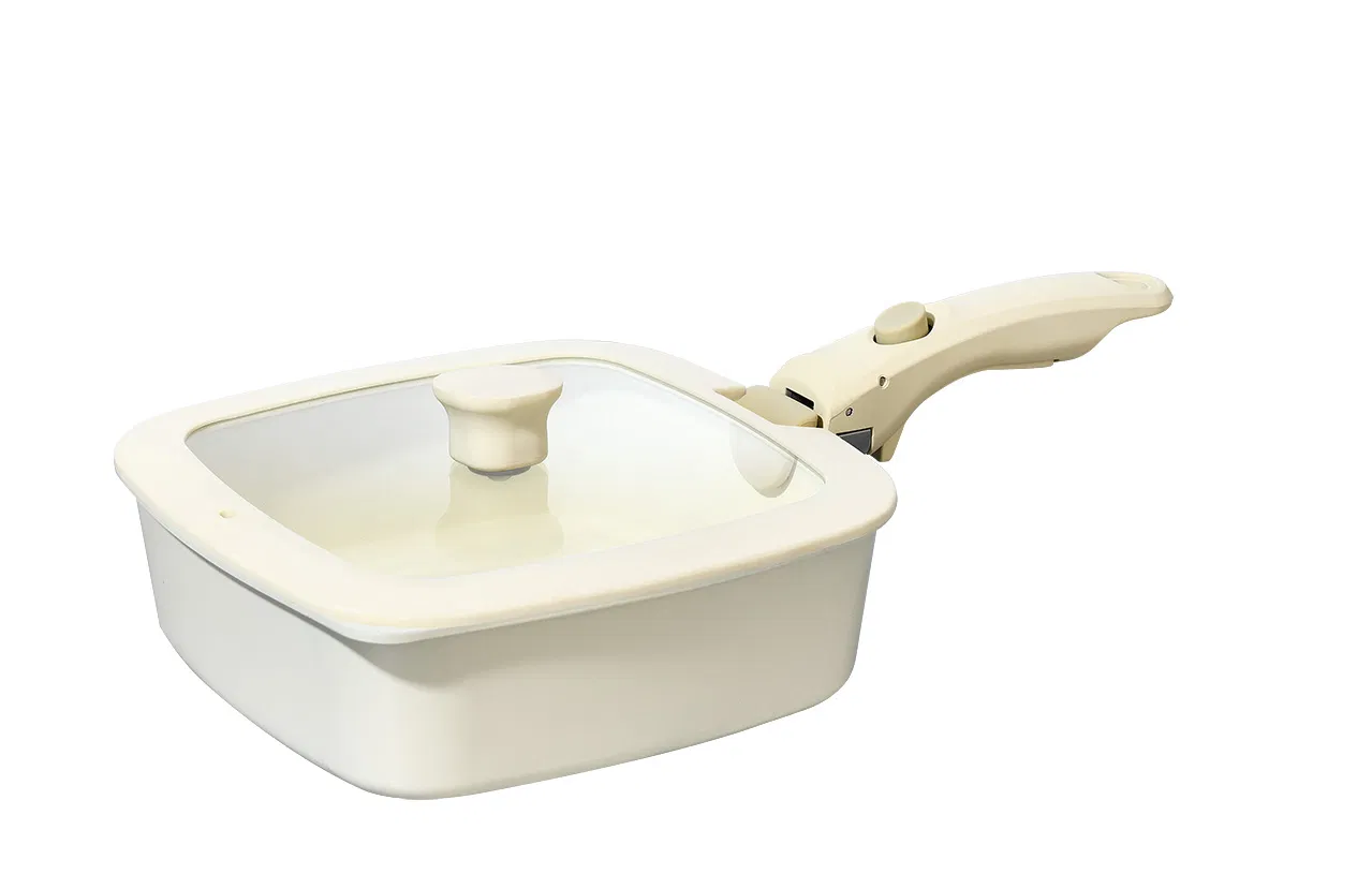 Unique Design Square Cookware Set with Detachable Handle Detail 2