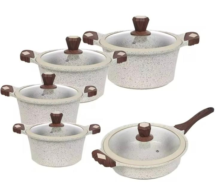 Ceramic Cooking Pot Non Stick Frying Pan Aluminum Cooking Pots Cookware Wholesale Sets of Pots