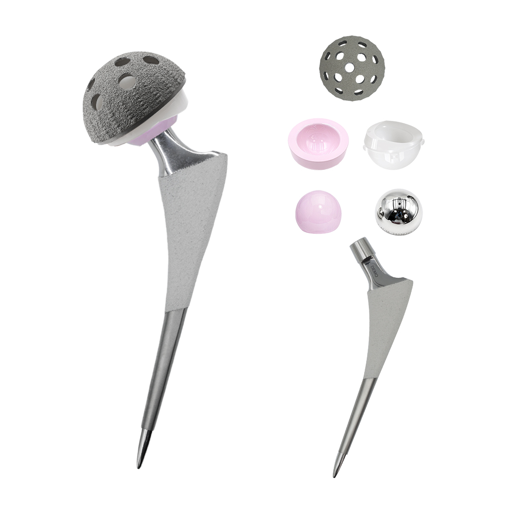 High Quality Orthopedic Implants Cementless Hip Stem Tapered Ti+HA Coating for Total Hip Replacement Surgery Fixation