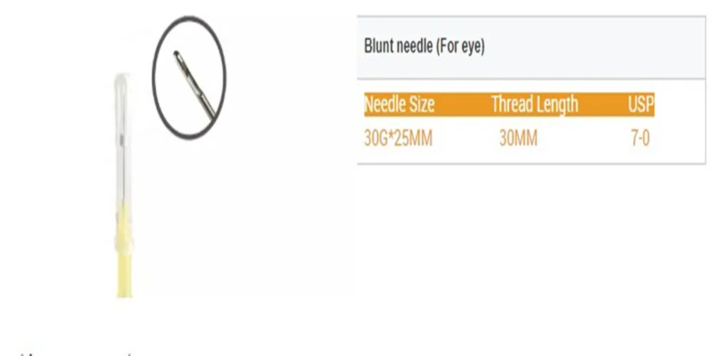Blunt Eye Needle