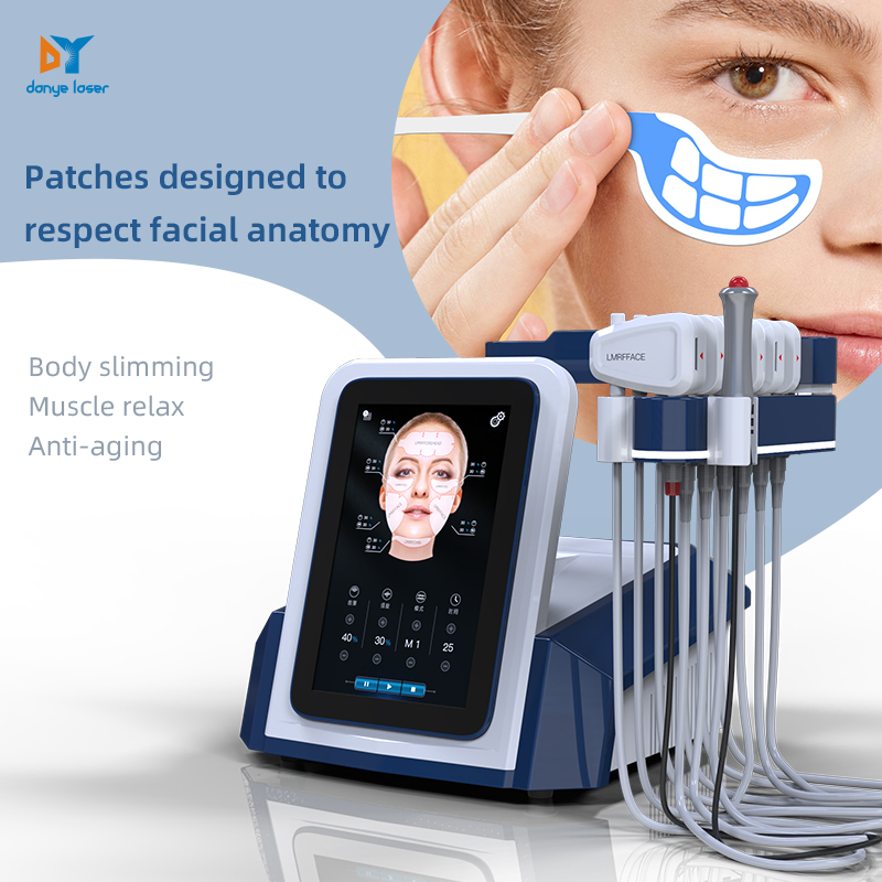 Radio Frequency Electromagnetic Face Shaping and Tightening Device EMS RF Lifting Facial Sculpting Machine