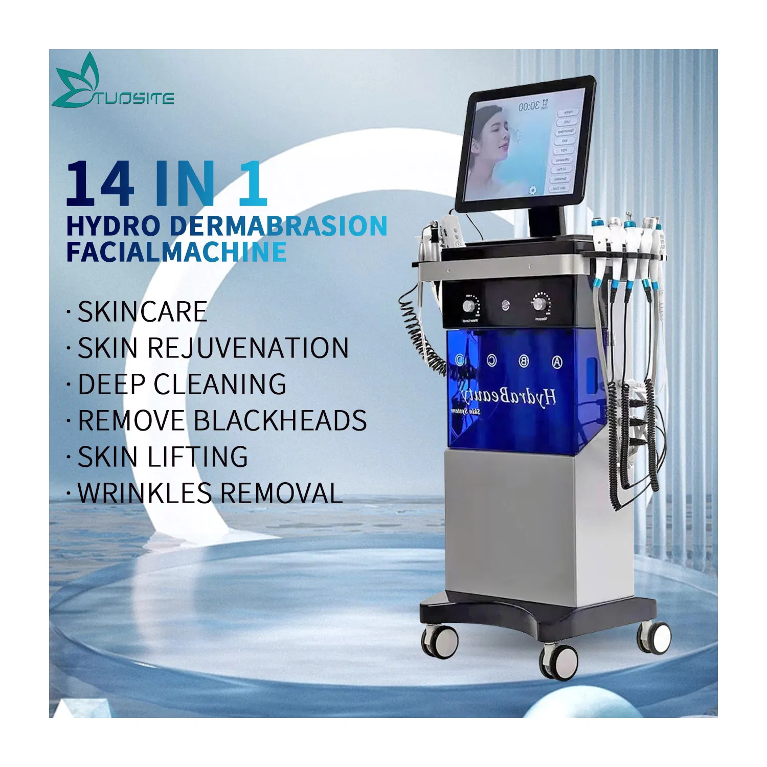 Professional CE/FDA Hydrodermabrasion Device for Deep Pore Cleansing