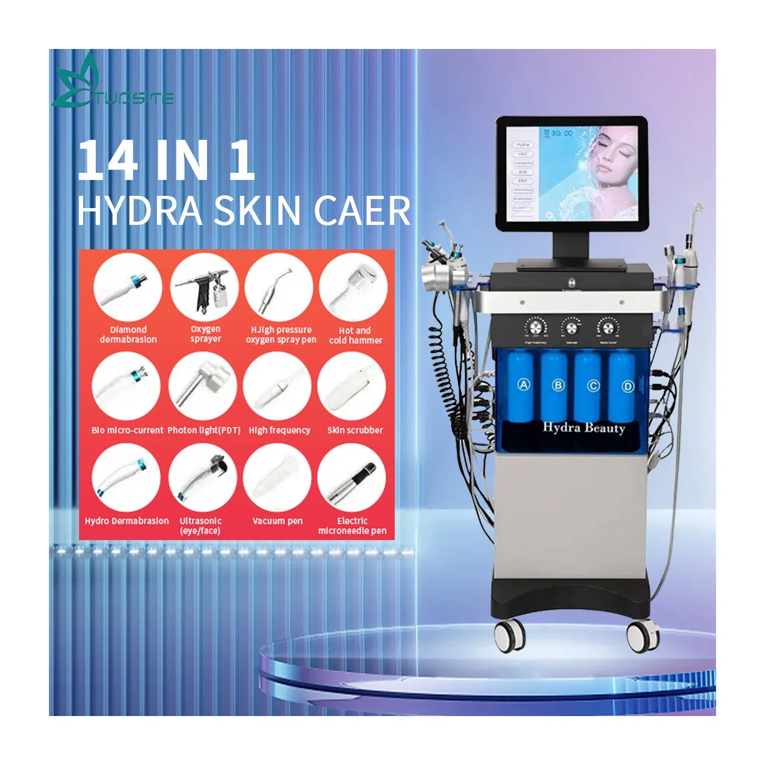 Professional CE/FDA Hydrodermabrasion Device for Deep Pore Cleansing