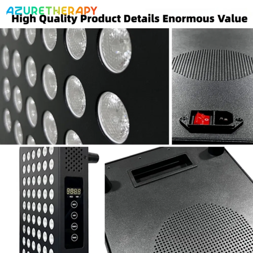 Facial Therapy 1000W Remote Control Infrared Panel Device 180PCS LED Red Light Therapy Beauty Equipment