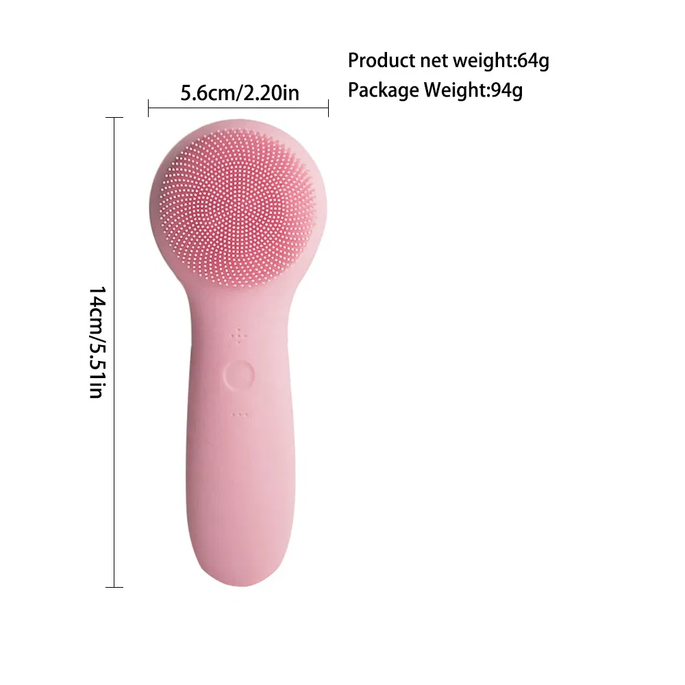 Deep Pore Cleansing Ultrasonic Device with Silicone Bristles