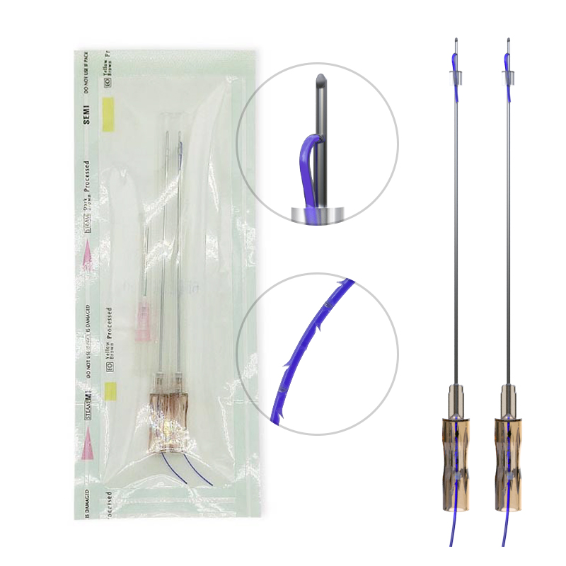 Absorbable L Blunt 19g 100mm Cog Pdo Thread for Face Body Lifting