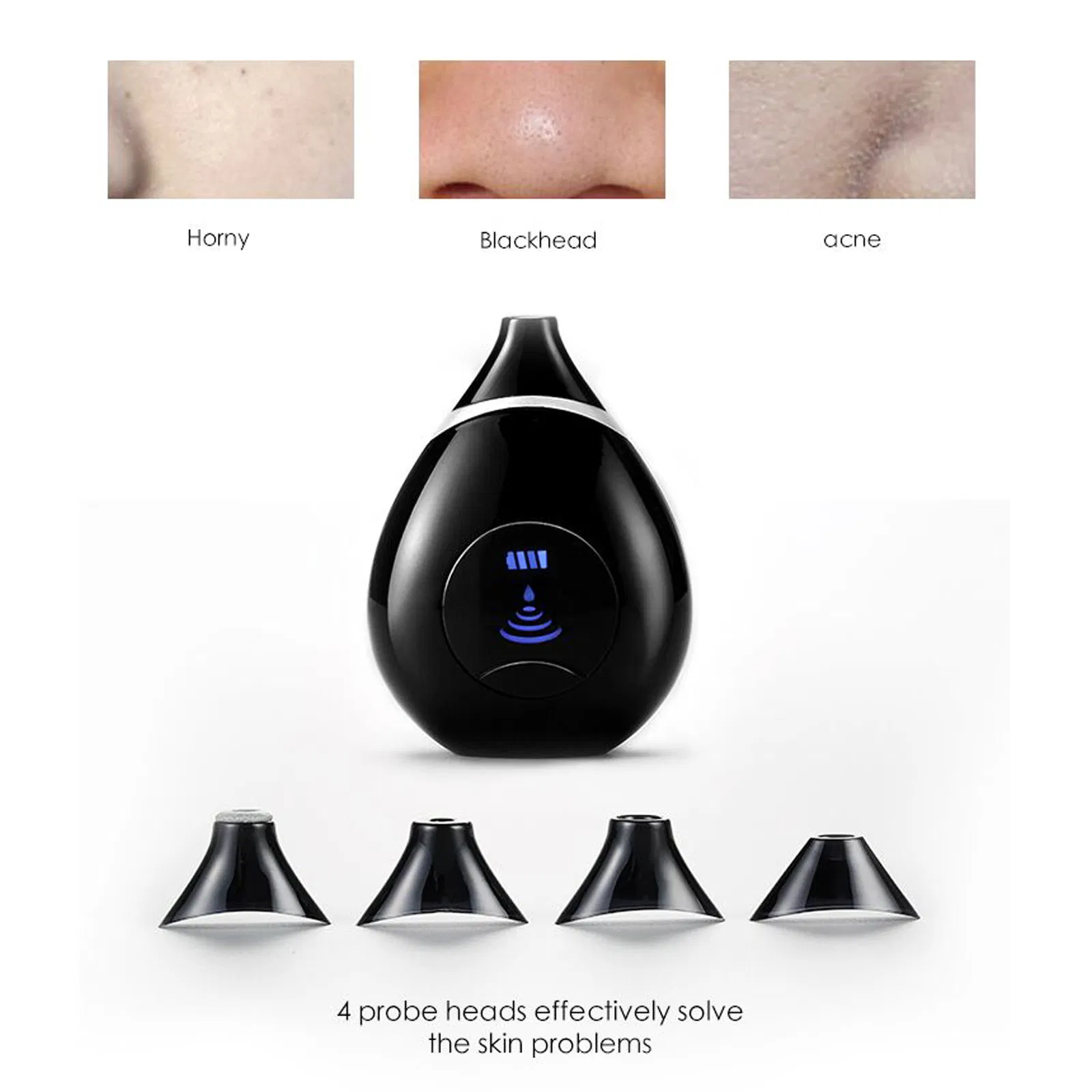 Best Seller Mini Electric Vacuum Pimples Acne Wrinkle Removal Skin Pore Cleansing Facial Blackhead Removal Machine