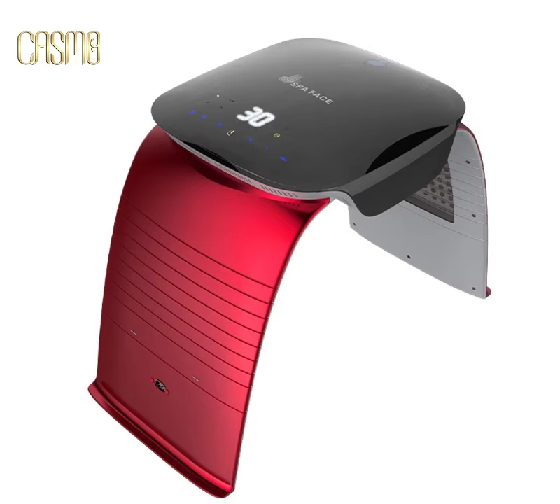 Portable PDT LED Light Therapy for Facial Skin Rejuvenation Red Light Therapy Device with Spray