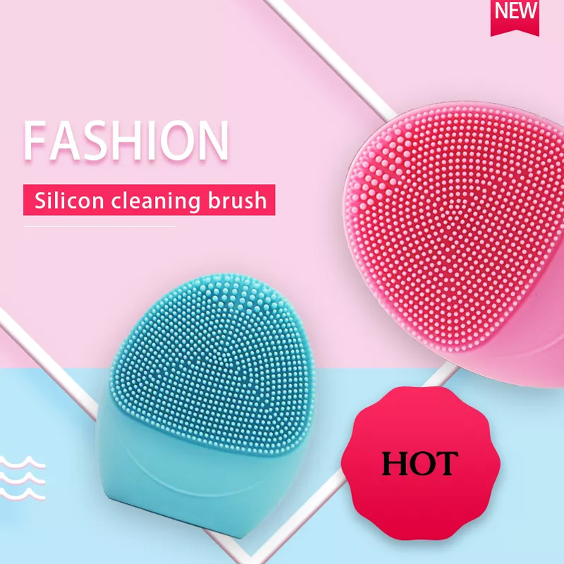 Wholesale Portable Soft Silicone Deep Cleansing Electric Rechargeable Waterproof Face Wash Facial Cleanser Cleansing Brush