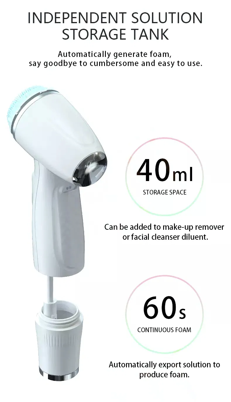 Factory Price Cleaning Foam Brush Electric Facial Automatic Foaming Cleanser Face Cleaner Cleansing Brush