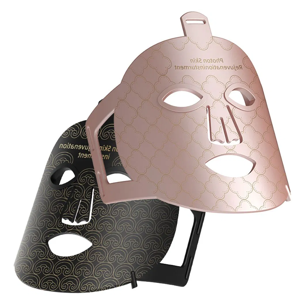 Household Rejuvenation Red Light Therapy Silicone Device 8 Colors LED Infrared LED Facial Device