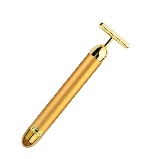 24K Golden Energy Beauty Bar Rejuvinating Face Skin Care Massager
