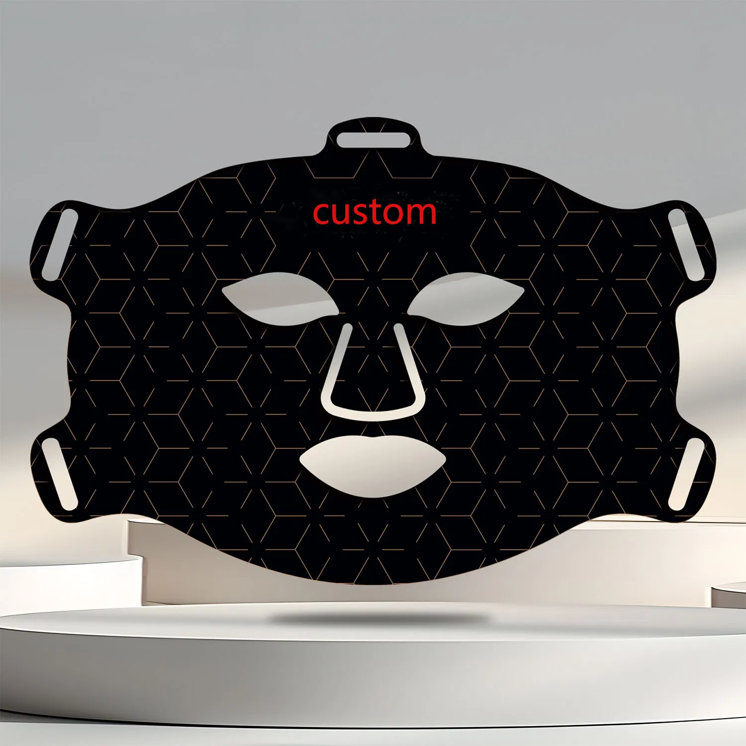 Custom Face Silicone Facial Mask Red Light Therapy LED Mask Beauty Device