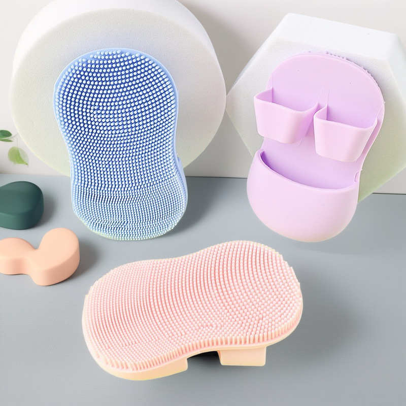 Silicone Cleansing Brush Manual Facial Cleanser Brush Makeup Brush