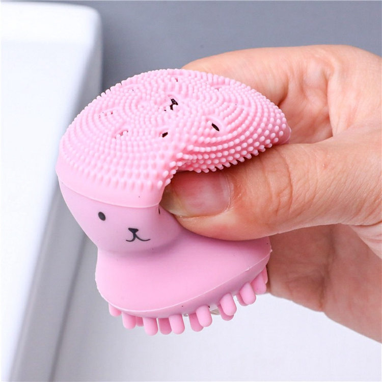 Beauty Tool Deep Pore Cleaner Softly Cleanse Octopus Silicone Face Scrubber Brush Facial Cleansing Brush