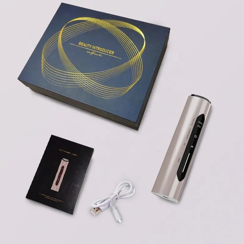 660nm Red Light EMS Skin Tightening 3MHz RF Lifting Beauty Massager Vibration V Face Lift Wrinkle Remover RF Beauty Device