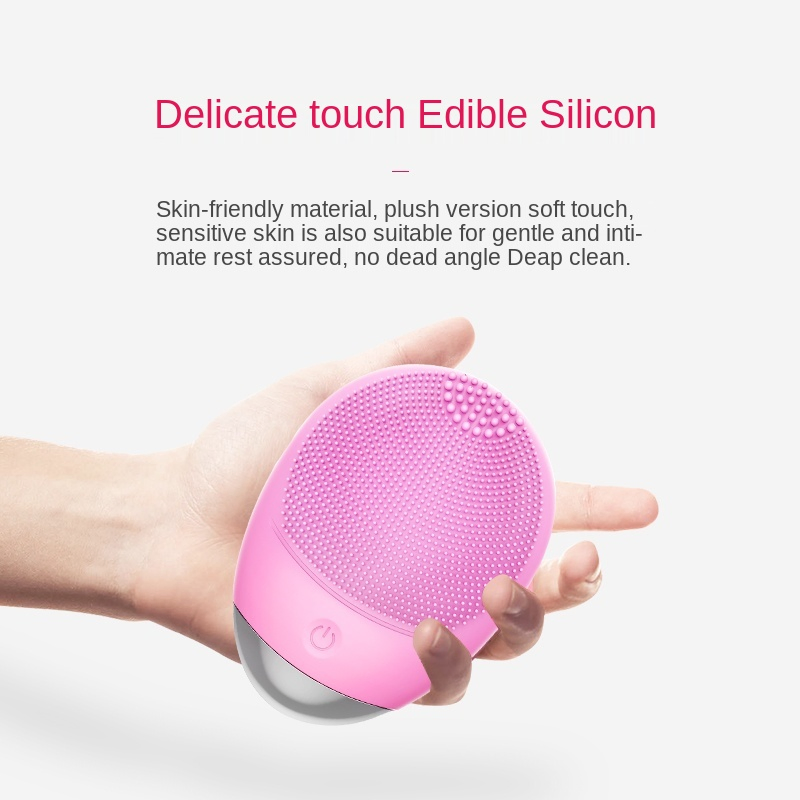 High Quality Silicone Deep Pore Cleansing Facial Cleansing Massage Sonic Facial Brush Face Washing Machine