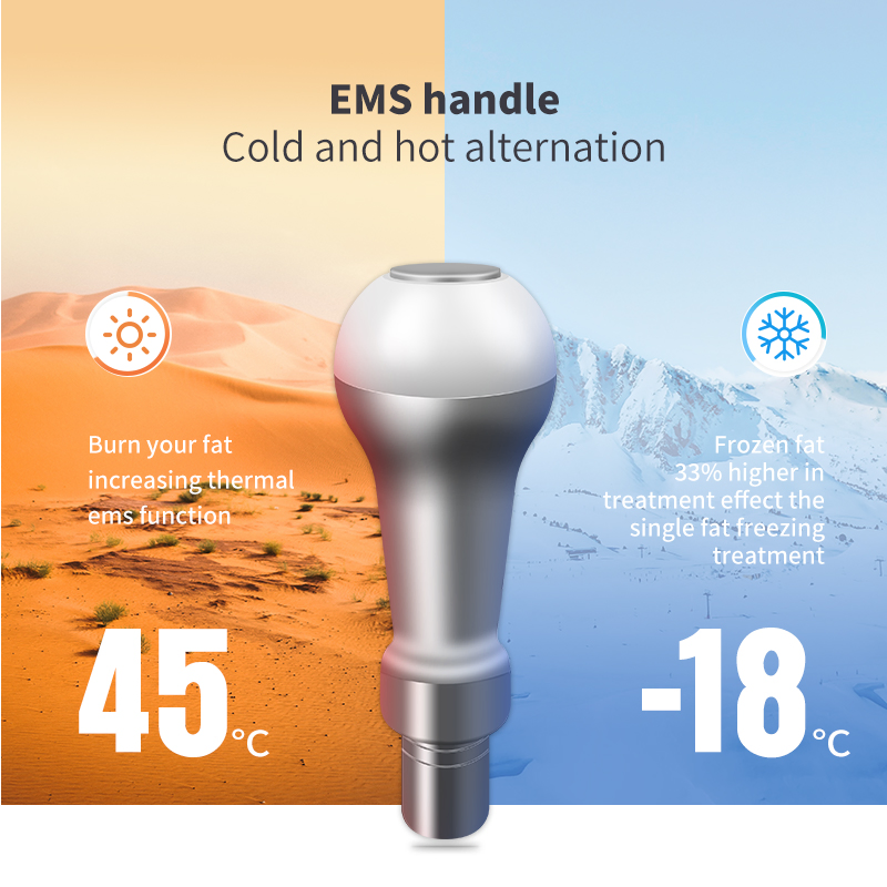 Cryo Slim T Shock Fat Reduce Beauty Body Slimming Machine Cold Thermal EMS Function Cryoskin Therapy Device